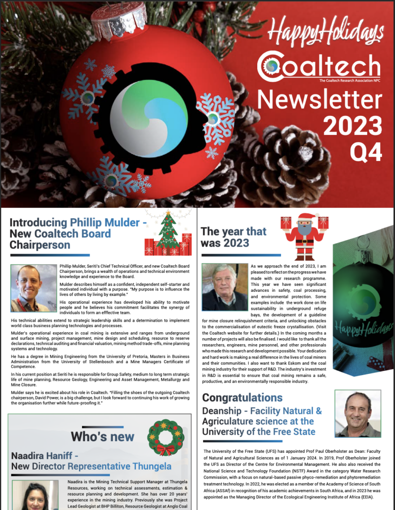 Coaltech Q4 Newsletter